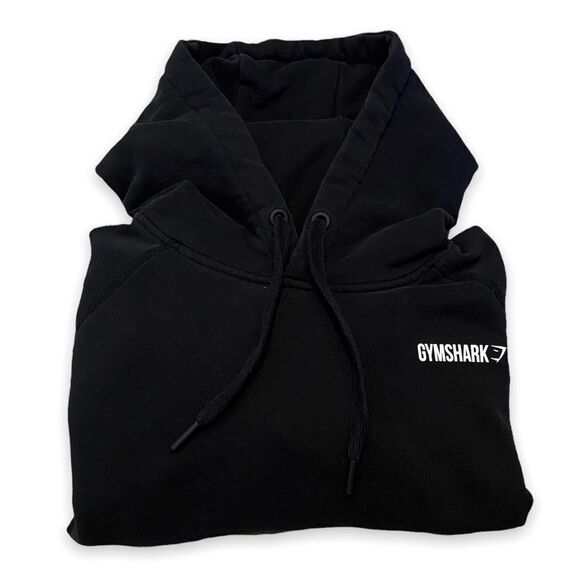 Gymshark Rare Women’s Crest Black Lounge Casual Workout Long Sleeved Sweatshirt - Picture 2 of 6